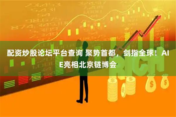 配资炒股论坛平台查询 聚势首都,剑指全球!AIE亮相北京链博会